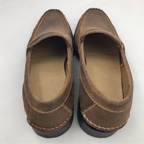 Frye TYLER Brown Leather Classic Penny Loafers in Almond main image 7